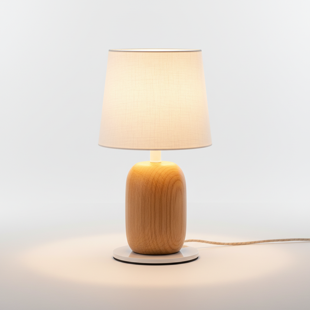 Wooden Bedside Reading Lamp