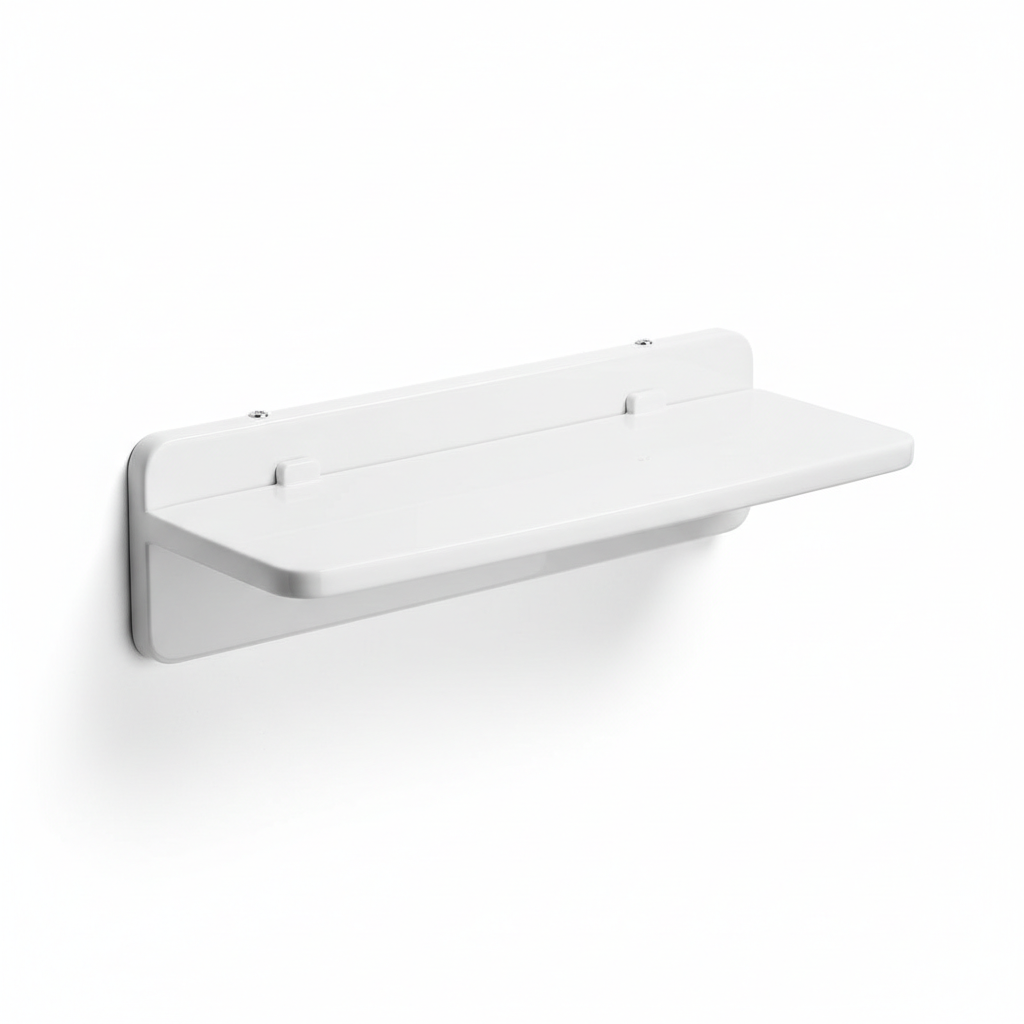 White Ceramic Bathroom Shelf