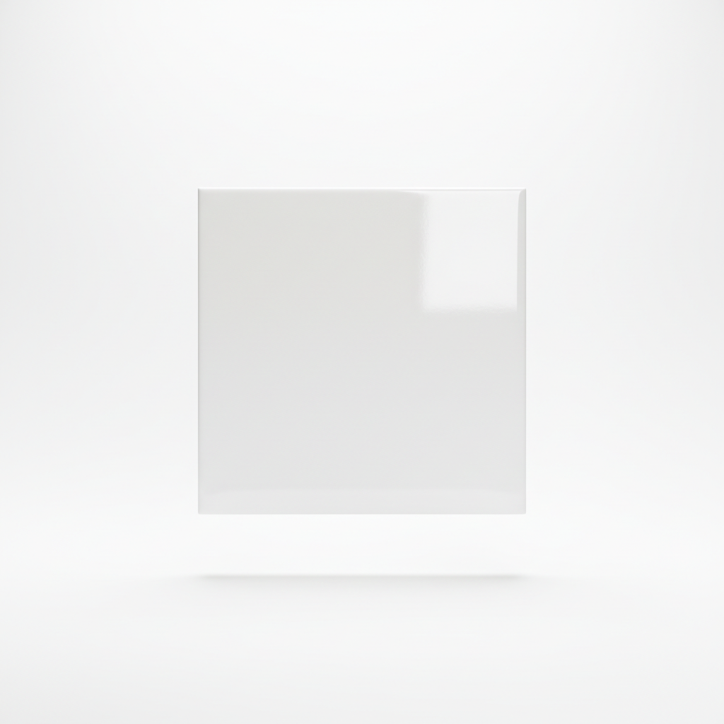 White Polished Ceramic Tile 30x30