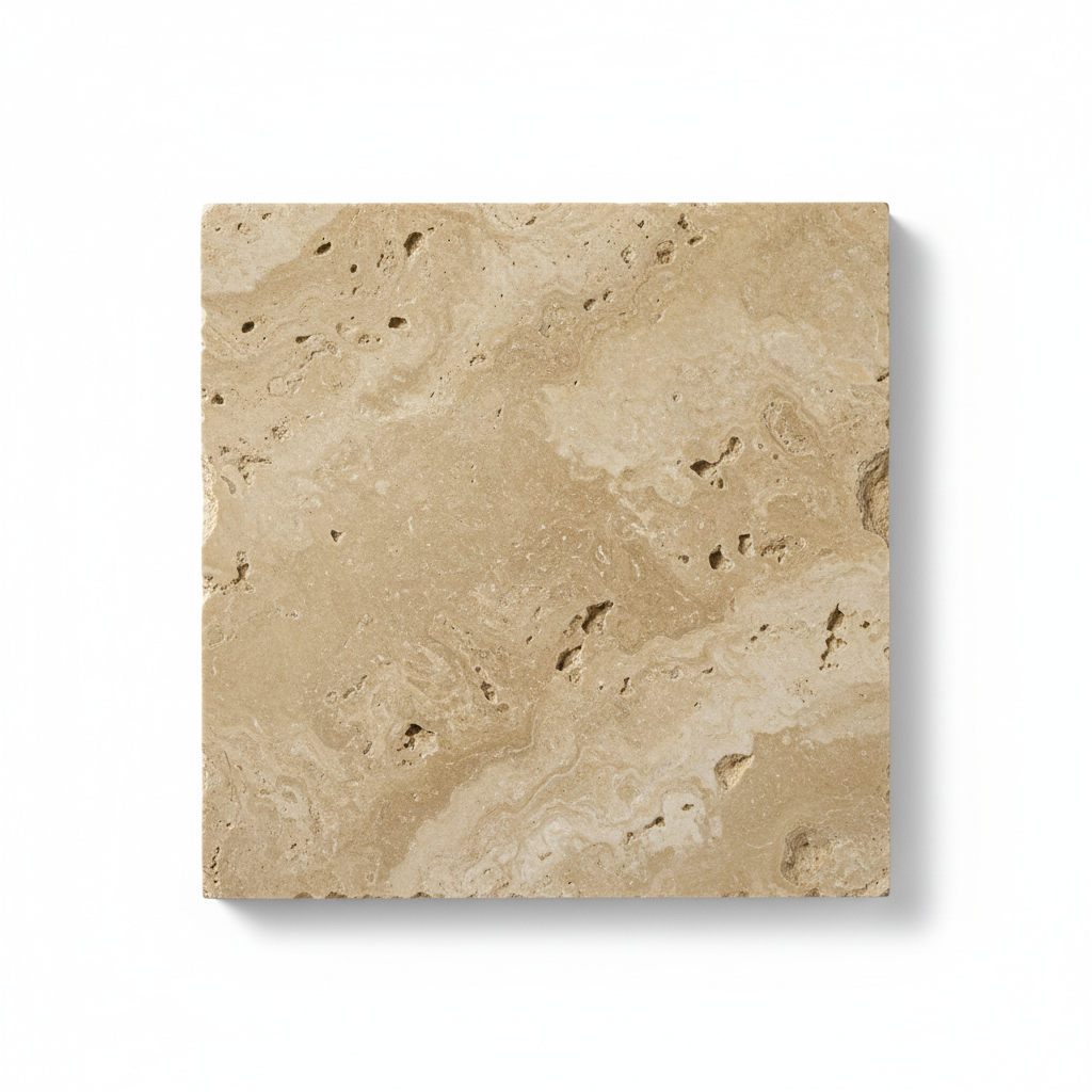 Beige Textured Travertine Tile